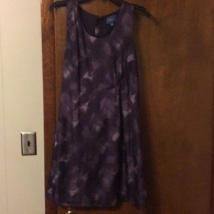 Purple polyester lined sheath dress